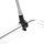 Mirror mounting clamp M10 black for 22mm handlebars