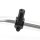 Mirror mounting clamp M10 black for 22mm handlebars