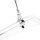 Mirror mount clamp M10 silver 22mm handlebars
