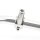Mirror mount clamp M10 silver 22mm handlebars