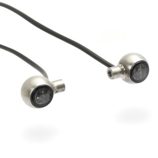 KlassikKustoms Micro Cyclops indicators stainless steel polished - 1 pair 25mm