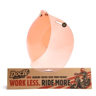 Bubble Visor Amber for Open Face Helmet Light Tint