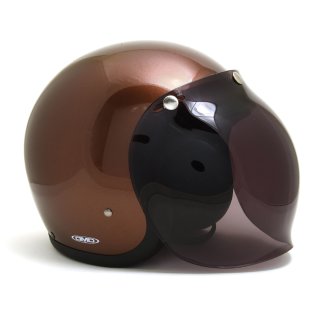 Bubble Visor Smoke for Open Face Helmet Strong Tint