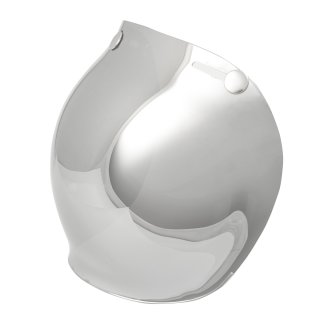 Bubble Visor Smoke Chrome for Open Face Helmet Mirror Tinted