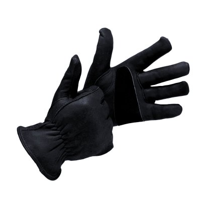 Rider Gloves klassische Handschuhe aus Rindsleder schwarz