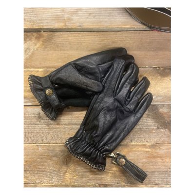 13 1/2Low Rider motorcycle gloves black
