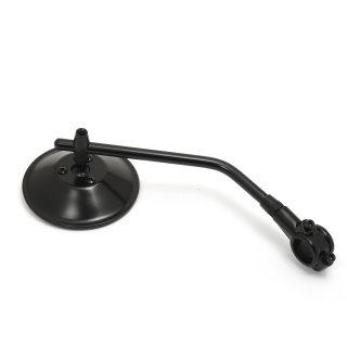 Custom Mirror round 4"10cm black E-mark, for 22mm handlebars