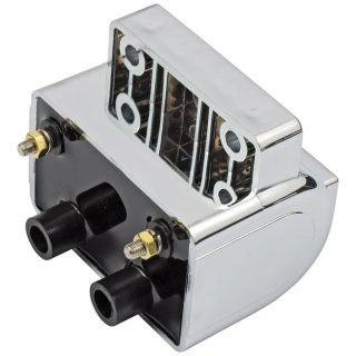 OEM Style Zündspule 12V, 5 Ohm Chrom für Harley...