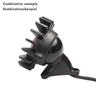 Motone Fender Mount Kit black for round taillights