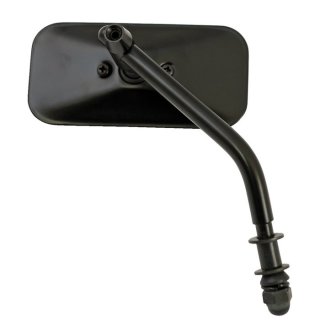 Mini Spiegel Oldschool Rectangle eckig schwarz