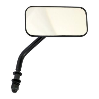 Mini Spiegel Oldschool Rectangle eckig schwarz