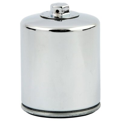 K&N Ölfilter chrom Softail 84-98,FLT 80-98, FXR 82-94, XL 84-22,XR1200 08-12