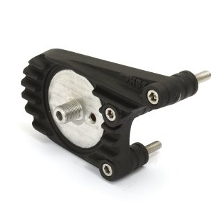 Oil filter mounting plate for 4-speed Harley black...