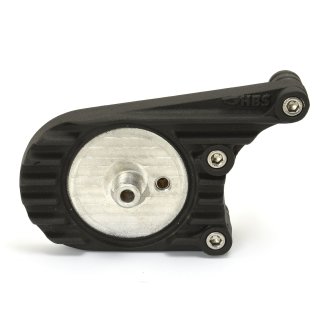 Oil filter mounting plate for 4-speed Harley black...