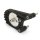 Oil filter mounting plate for 4-speed Harley black aluminum HBS Customs