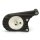 Oil filter mounting plate for 4-speed Harley black aluminum HBS Customs