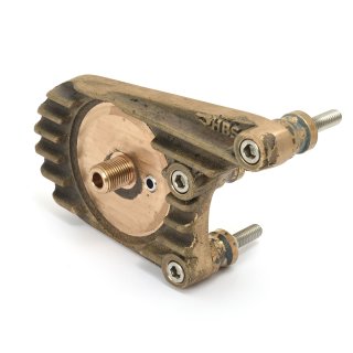 Oil filter mounting plate brass for 4-speed Harley Big...