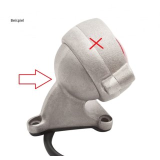 Motone Fender Mount Kit shot blast silver for round taillights