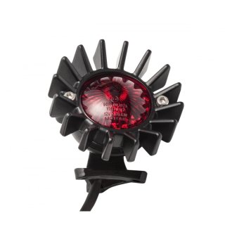 Motone "Big Fin" LED tail light black with fender mount, ECE