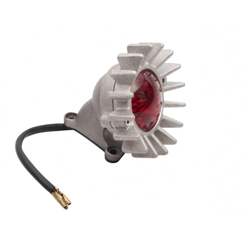 Tail Fin Rear Light Motone Big Fin taillight with fender mount bracket shot blast finish ...