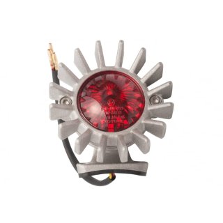 Motone "Big Fin" LED tail light sand blast with fender mount, ECE