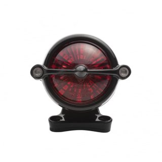 Motone "Bel Air" LED Tail Light  - black - with fender mount, ECE
