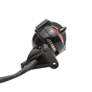 Motone "Bel Air" LED Tail Light  - black - with fender mount, ECE