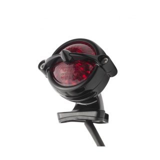 Motone "Bel Air" LED Tail Light  - black - with fender mount, ECE