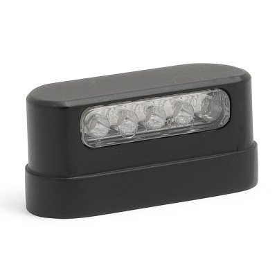 LED-RÜCKLICHT MOTONE mit Kennzeichenbeleuchtung, Alu, schwarz-RL-EHB