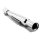 Muffler Trumpet Style Chrom angled right side