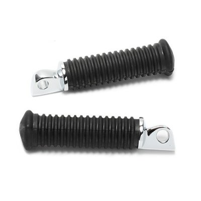 Footpegs H-D Style black ribbed, similar OEM 49117-77